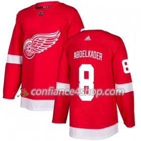 Adidas Maillot de Hockey Detroit Red Wings Justin Abdelkader 8 2017-2018 Rouge Authentic - Homme